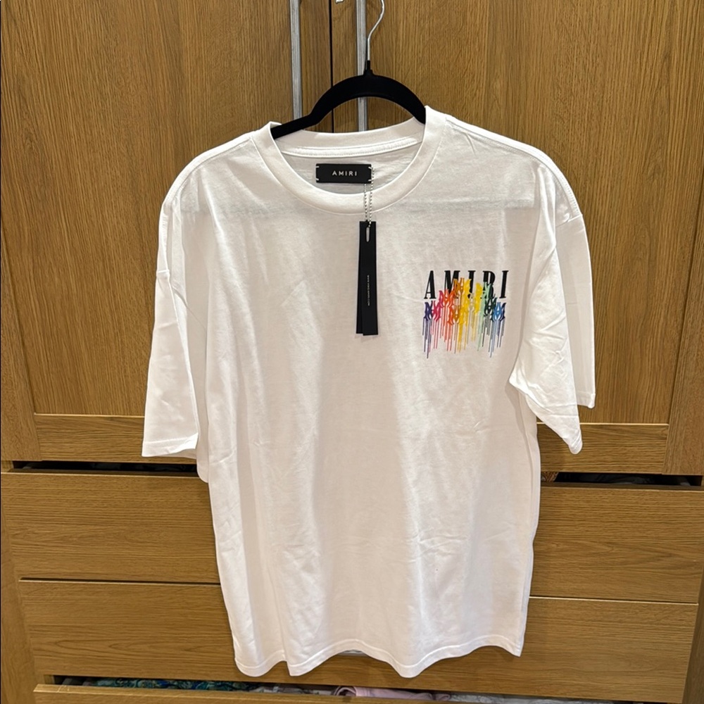 NWT White Tee with Multicolor Graphic